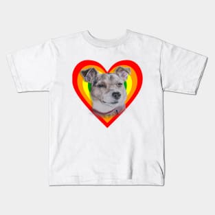 Love heart Jack Russell terrier! Kids T-Shirt